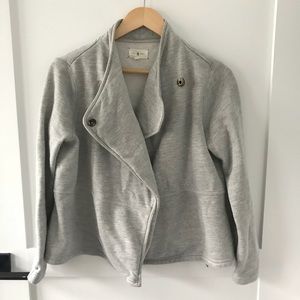 Loft Lou and Grey Sweatshirt Moto Jacket S Small